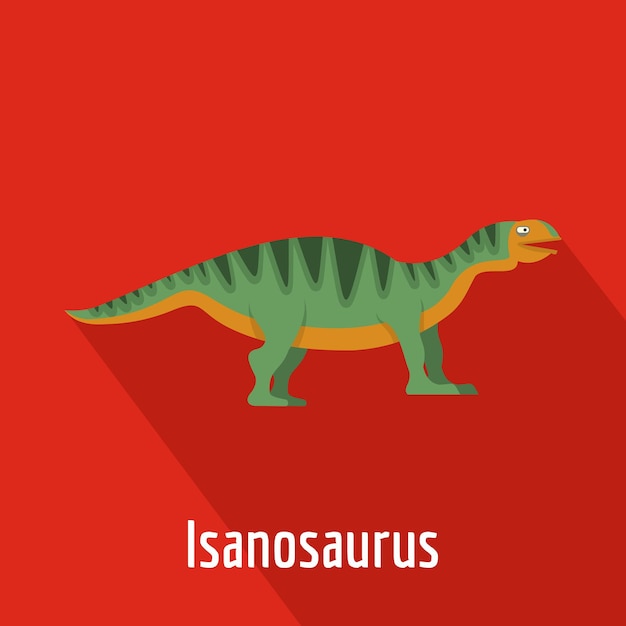 Icono de isanosaurus ilustración plana del icono de vector de isanosaurus para web