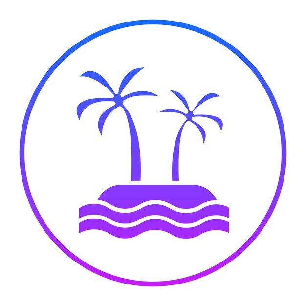 El icono de la isla de Palm