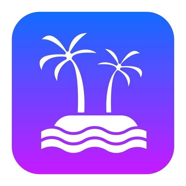 El icono de la isla de Palm