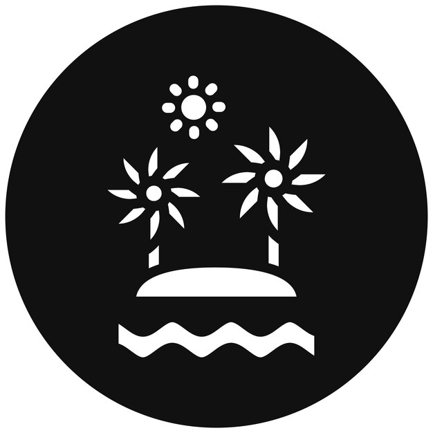 El icono de la isla de Palm