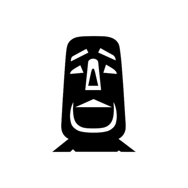 Icono de la Isla de Pascua Ilustración vectorial simple