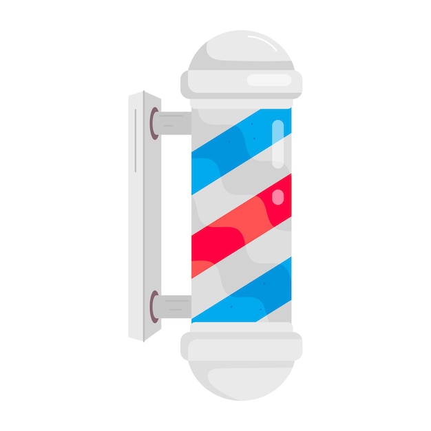 Icono isométrico de los accesorios para peluqueros