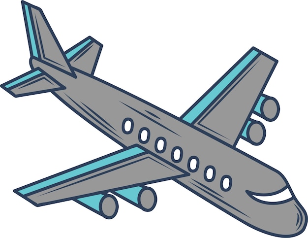 Icono isométrico de distribución de aviones