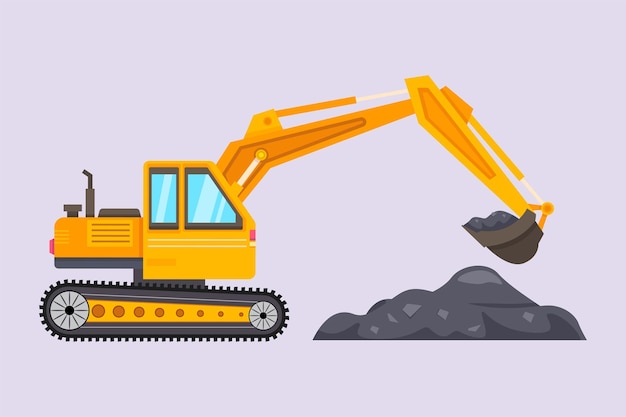 Icono isométrico de la industria minera Concepto de equipo de minería Ilustración vectorial plana de color aislada