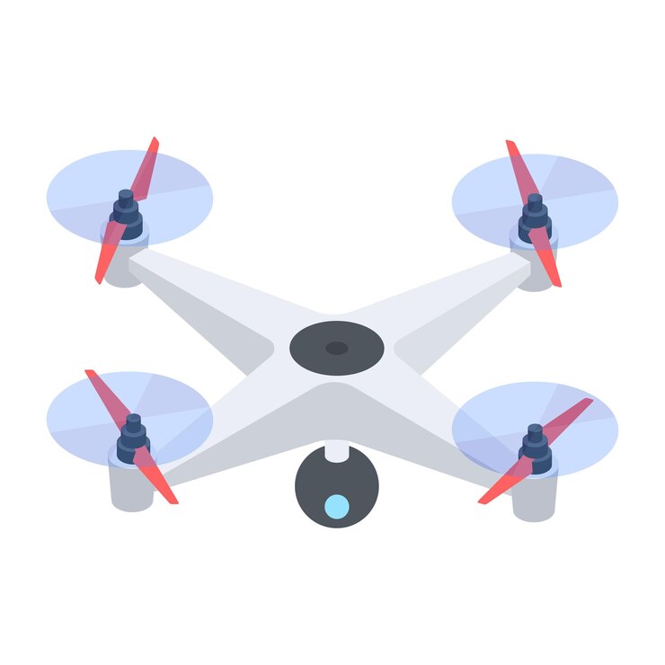 Vector icono isométrico de la tecnología de drones
