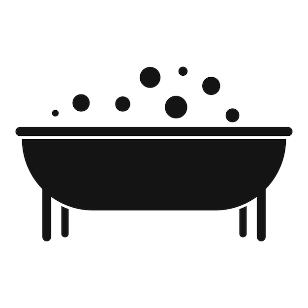 Icono de jacuzzi de agua Ilustración simple del icono de vector de jacuzzi de agua para diseño web aislado sobre fondo blanco