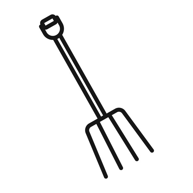 Icono de jardín Vector de arte de línea negra