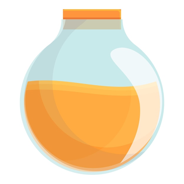 Icono de jarra de jugo casera acogedora Caricatura de icono de vector de jarra de jugo casera acogedora para diseño web aislado sobre fondo blanco