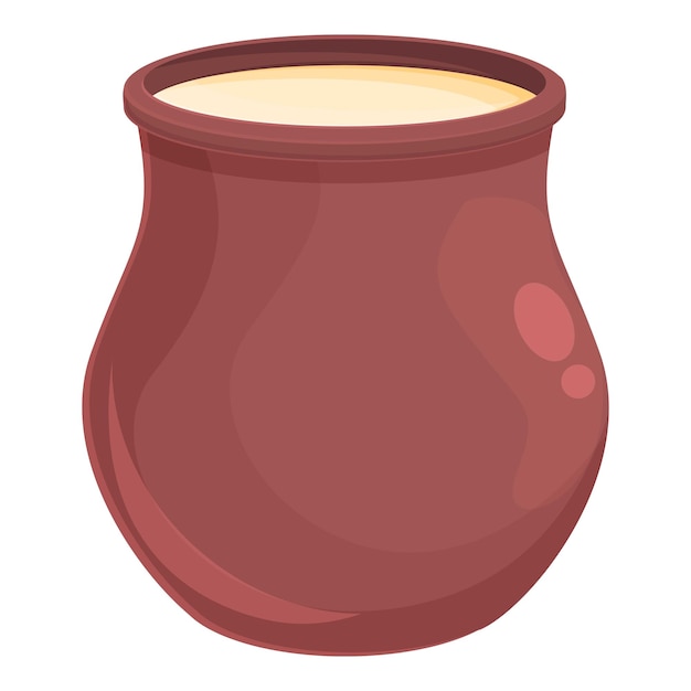 Icono de jarra de leche vector de dibujos animados gastronomía madrileña comida española