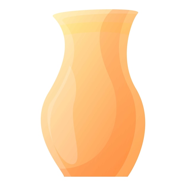 Icono de jarrón de arcilla Icono vectorial de jarrón en arcilla para diseño web aislado sobre fondo blanco