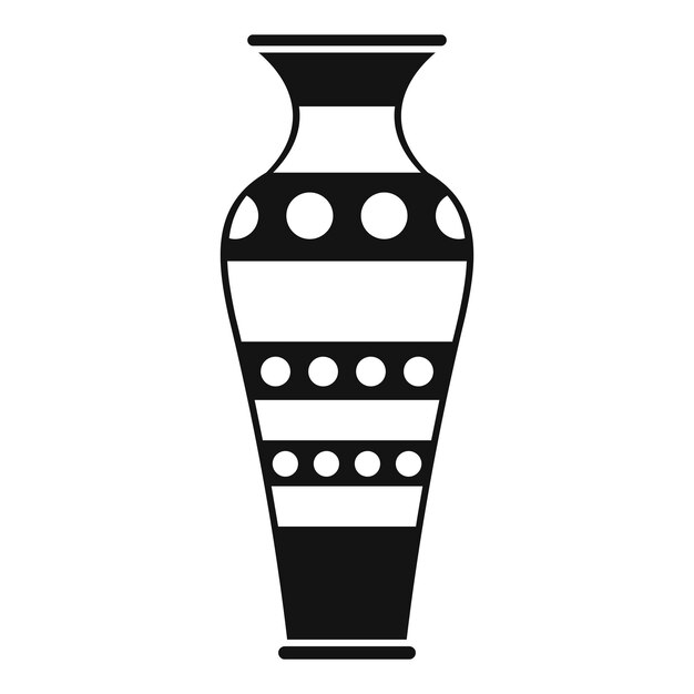 Icono de jarrón egipcio Ilustración sencilla del ícono vectorial de jarron egipcio para la web