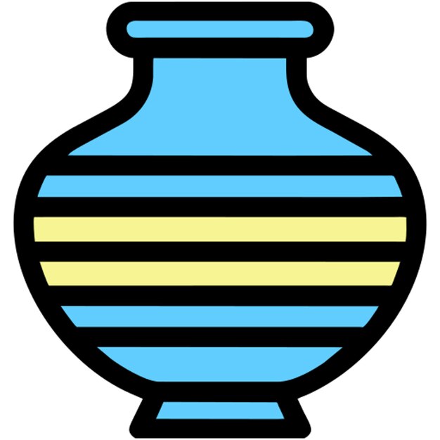 icono del jarrón ilustración icono de color