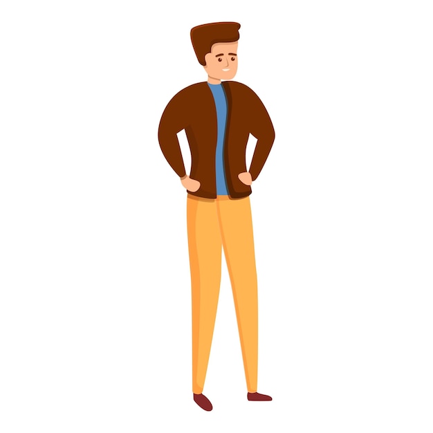 Icono de joven peinador Icono vectorial de jovenpeinador para diseño web aislado sobre fondo blanco
