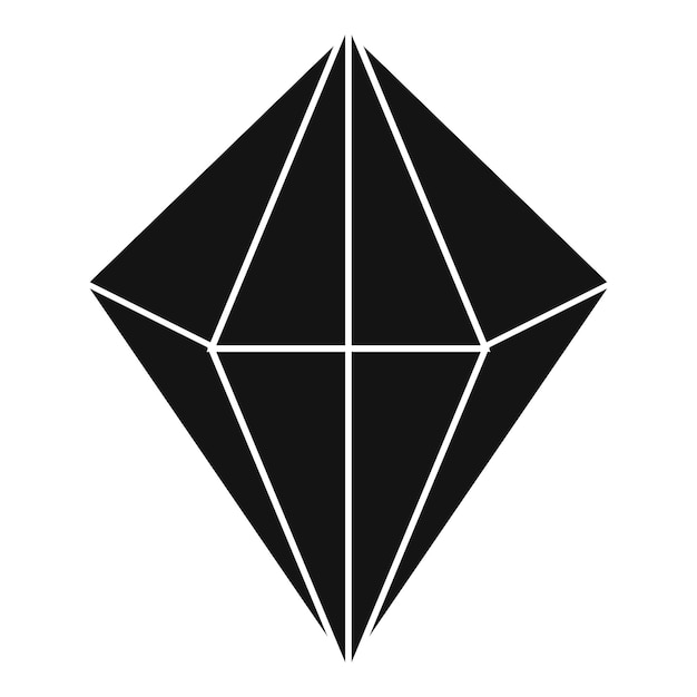 Icono de joya en quilates Ilustración simple del icono de vector de joya en quilates para diseño web aislado sobre fondo blanco