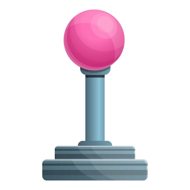 Icono de joystick de pelota Icono vectorial de joysticks de pelota para diseño web aislado en fondo blanco