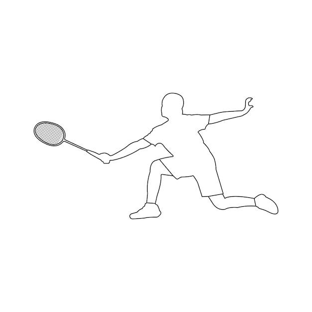 Icono del juego de bádminton