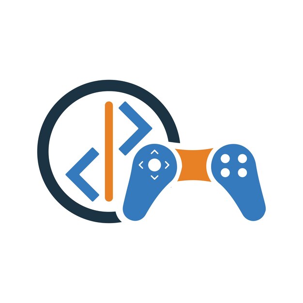 El icono del juego desarrolla el vector de estilo glifo EPS