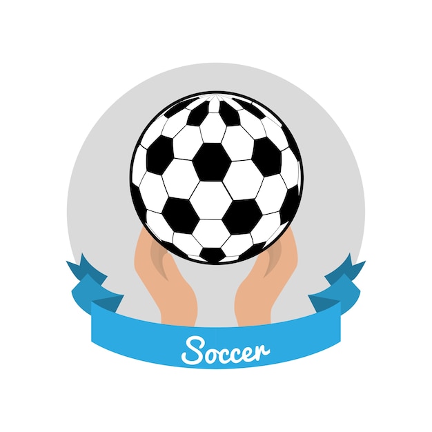 Vector icono de juego de fútbol emblema