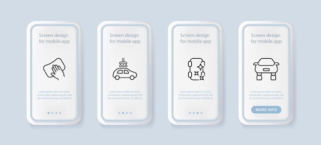 Icono de juego de lavado de autos Limpieza de limpieza de limpieza de limpieza de mano de esponja Limpieza de concepto de servicio Pantallas de aplicación de teléfono de interfaz de usuario Icono de línea vectorial para negocios y publicidad