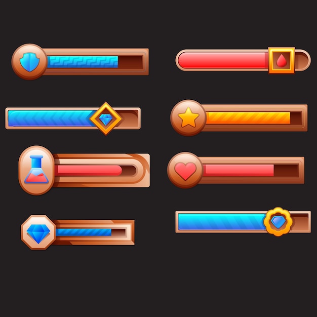 Icono de juego de píxeles Elemento de videojuegos retro botón de interfaz de arcade Consola digital interfaz de 8 bits píxeles