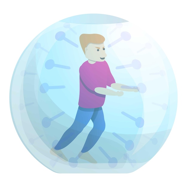 Vector icono de juego de zorb icono vectorial de juego de zorb para diseño web aislado en fondo blanco