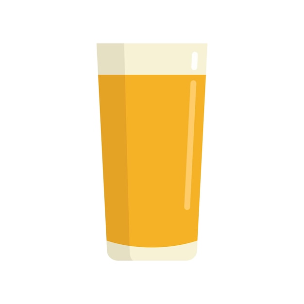 Icono de jugo fresco de durazno Ilustración plana de icono de vector de jugo fresco de durazno para diseño web aislado