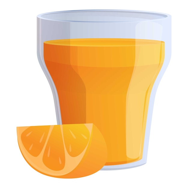 Vector icono de jugo de naranja icono vectorial de jugo naranja para diseño web aislado en fondo blanco