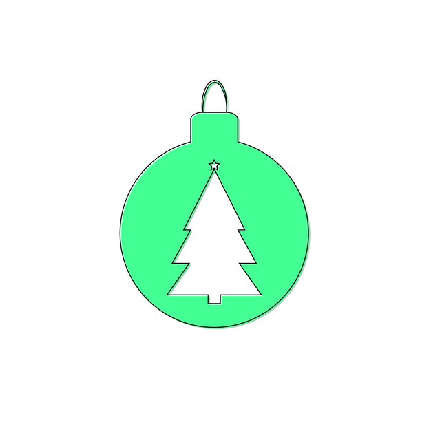 Icono de juguete de árbol de Navidad