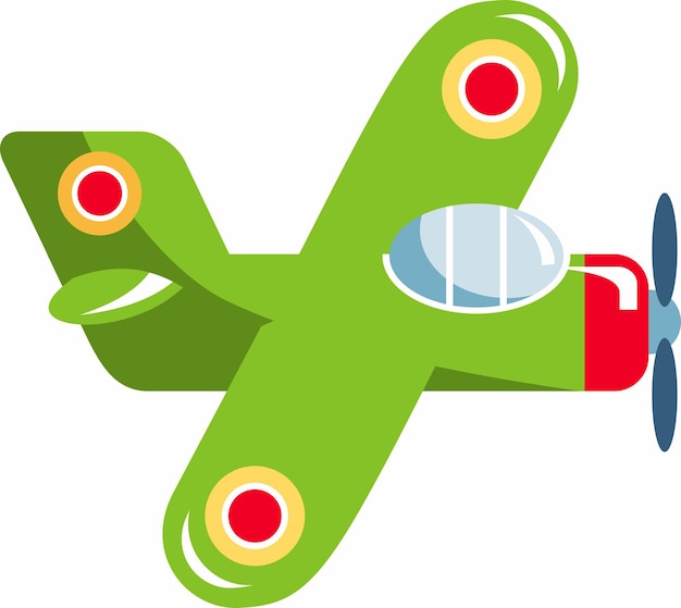 Vector icono de juguete de avión