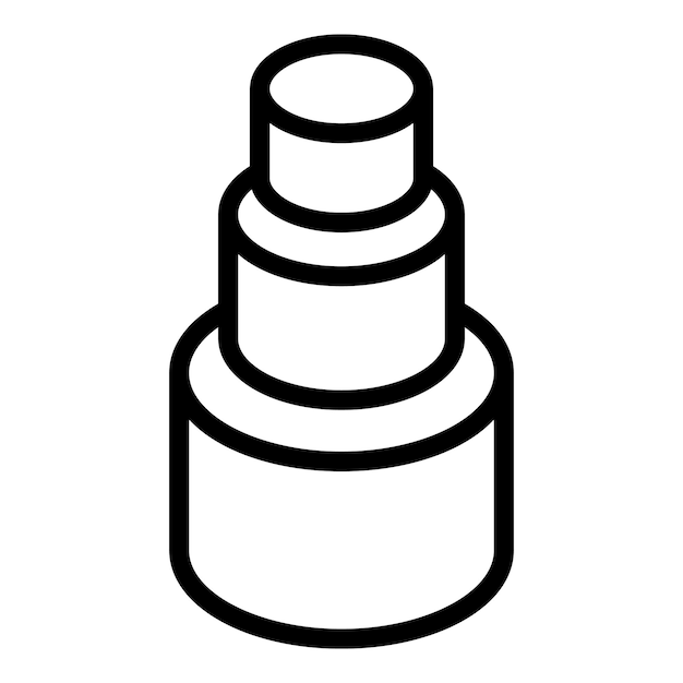 Icono de juguete educativo vector de contorno Habilidades de juego Desarrollo Montessori