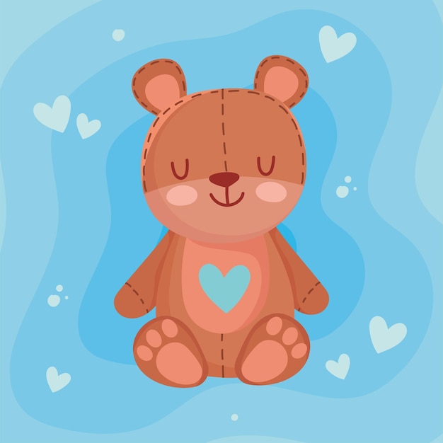 Vector icono de juguete de oso de peluche