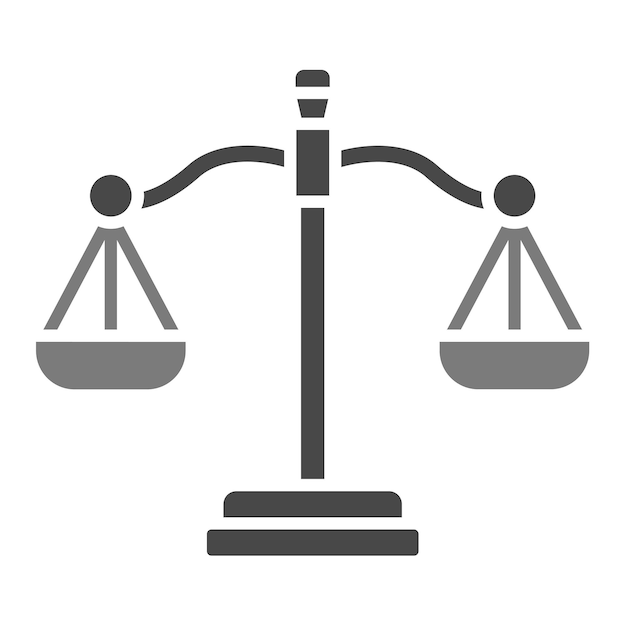 Vector icono de la justicia