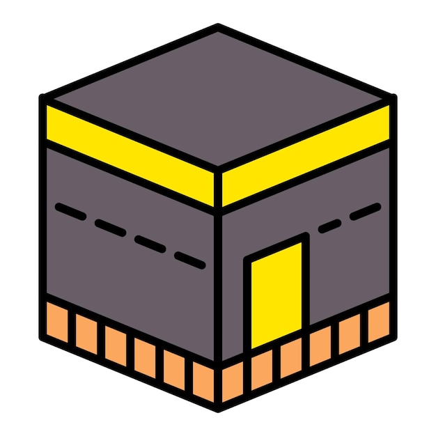 Vector el icono de la kaaba