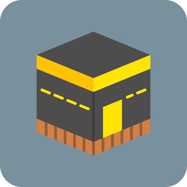 Vector el icono de la kaaba