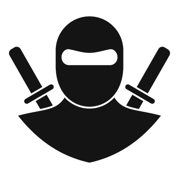 Vector icono de karate ninja simple ilustración del icono de vector de karate ninja para diseño web aislado sobre fondo blanco