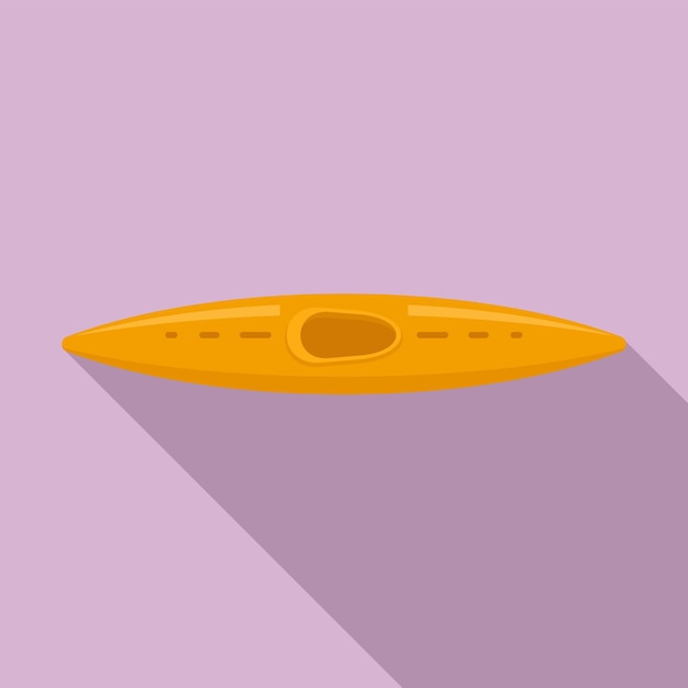 Icono de kayak de rafting Ilustración plana del icono de vector de kayak de rafting para diseño web