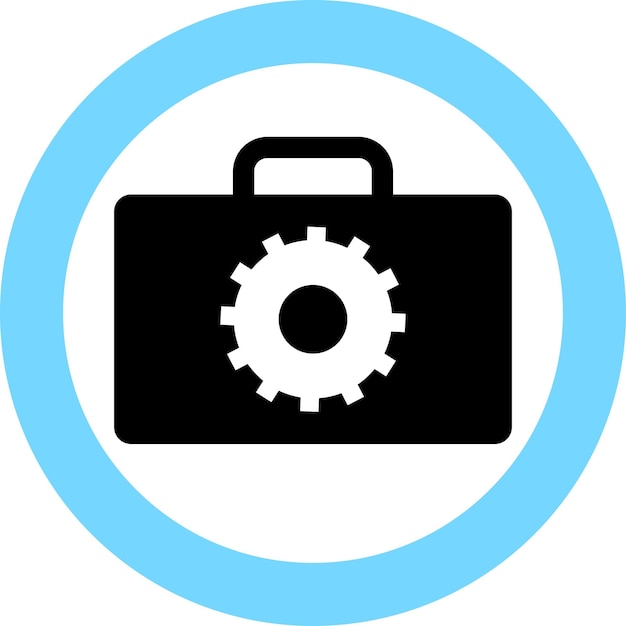 Icono de kit de reparación en estilo plano. Ilustración vectorial.