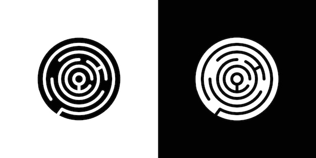 Icono del laberinto Vector plano aislado en el contorno