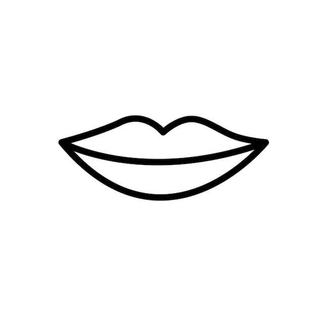 Icono de labios gusto gráficos vectoriales