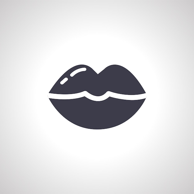 El icono de los labios sensuales el icono del beso