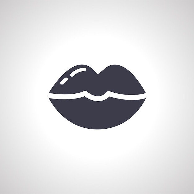 El icono de los labios sensuales el icono del beso