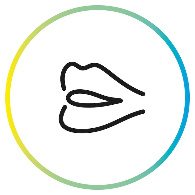 icono de los labios