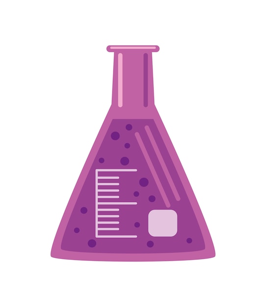 Vector icono de laboratorio de vidrio de frasco diseño aislado