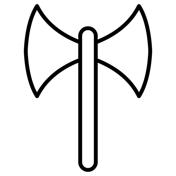 Vector el icono de labrys