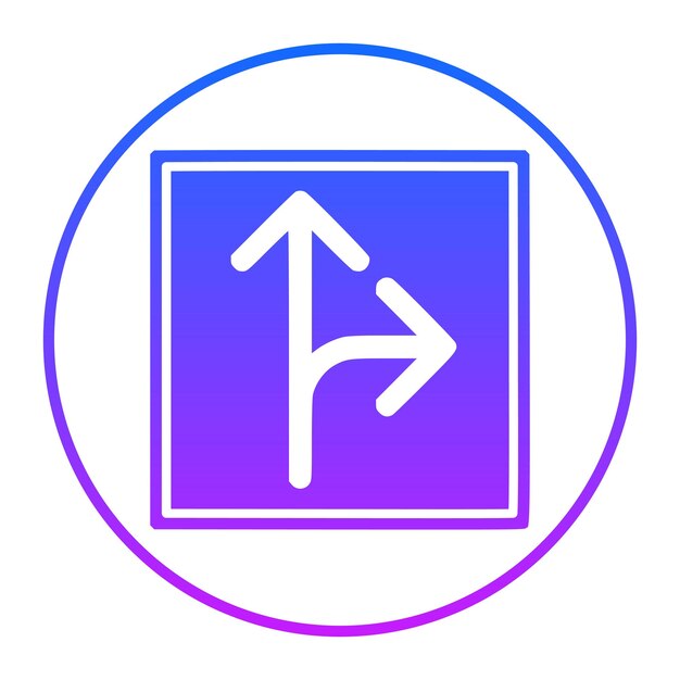 Icono del lado derecho de la carretera