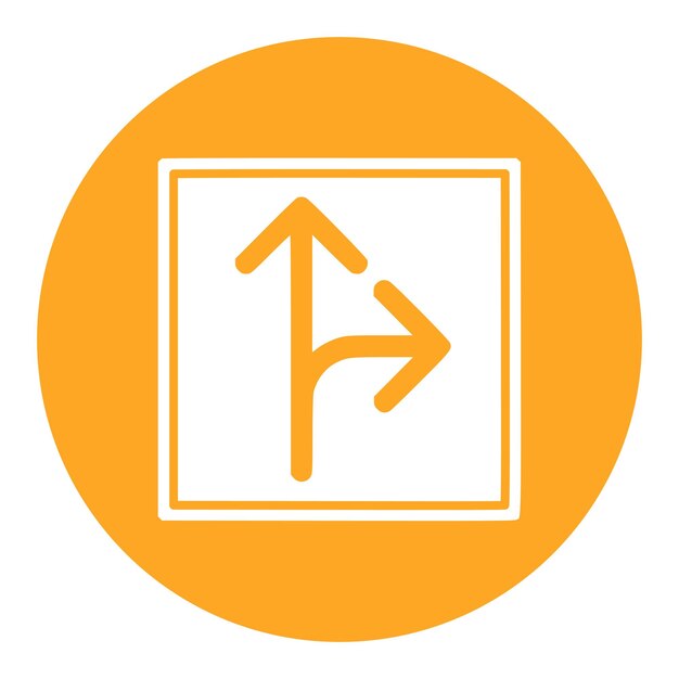 Icono del lado derecho de la carretera