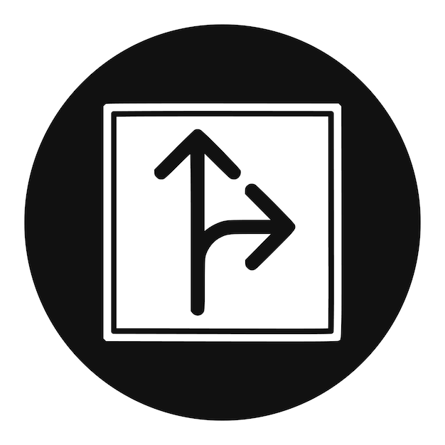 Icono del lado derecho de la carretera