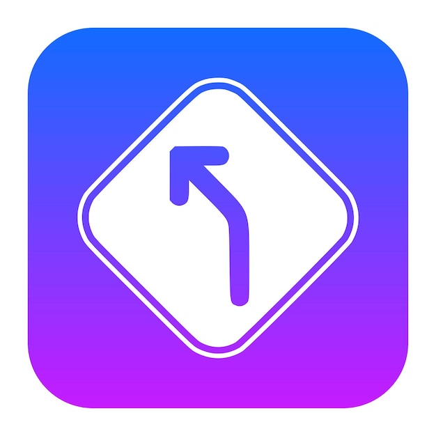 Icono del lado izquierdo de la carretera