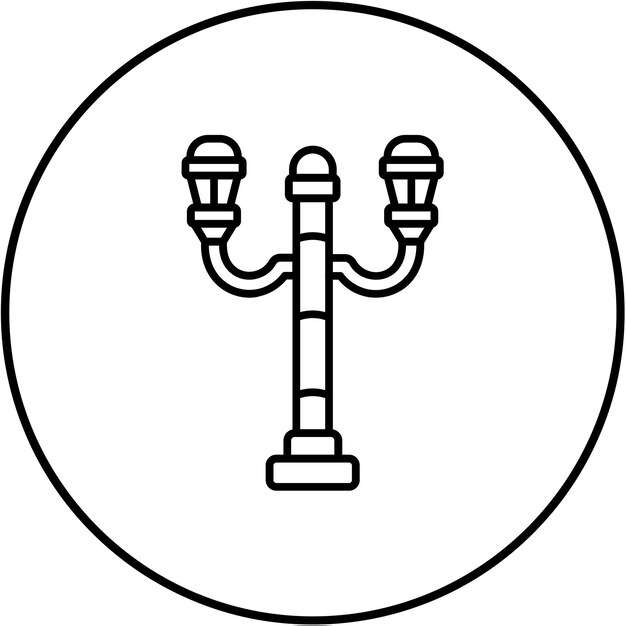Icono de la lámpara de la calle