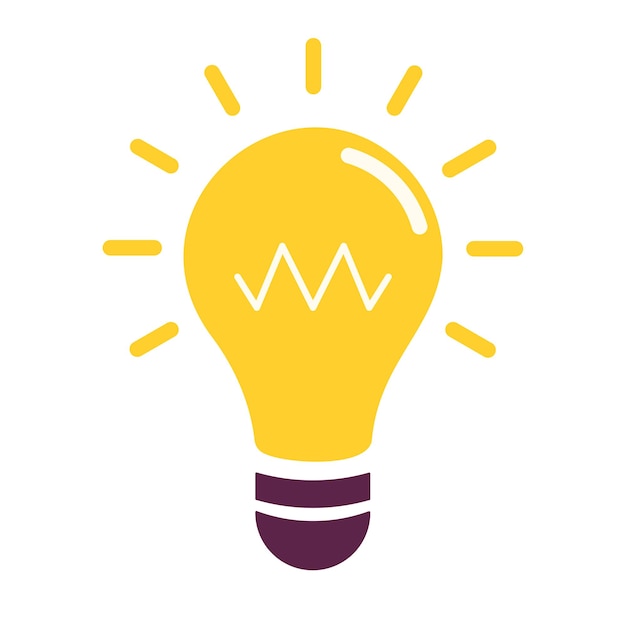 icono de la lámpara eléctrica